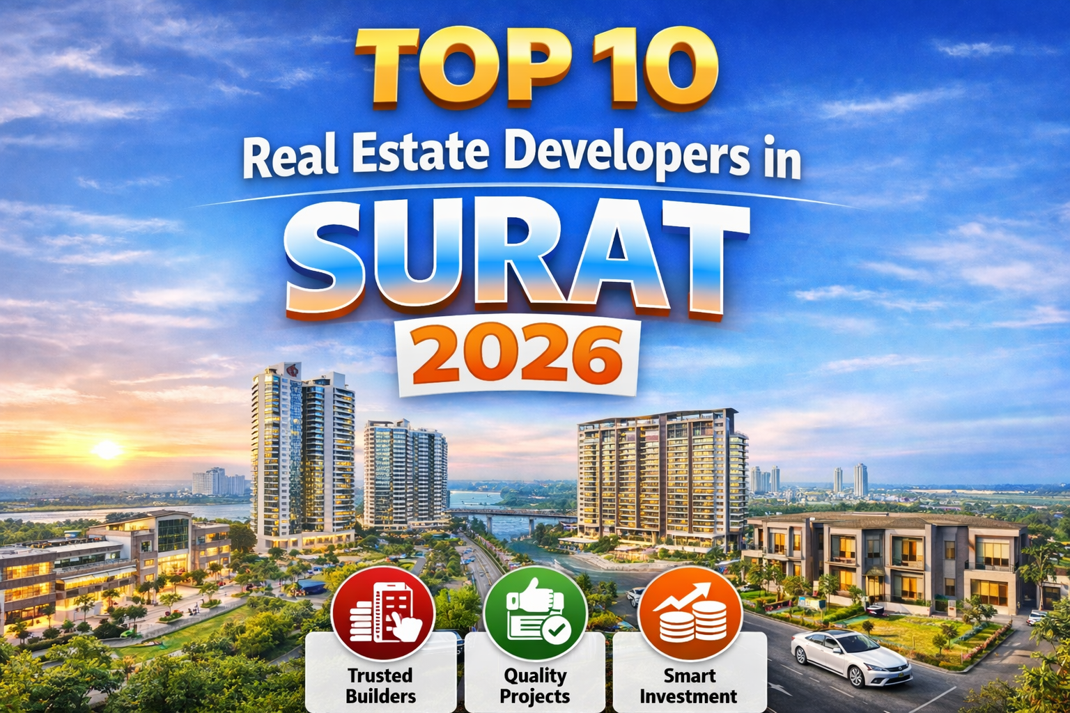 🏢 Top 10 Real Estate Developers in Surat (2026 Guide)