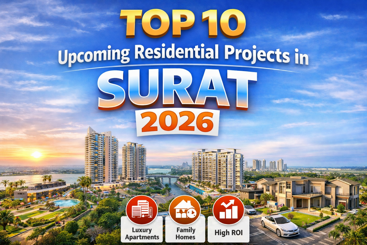 🏡 Top 10 Upcoming Residential Projects in Surat (2026 Guide)